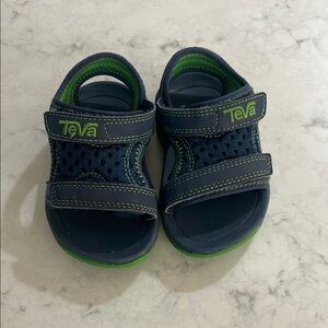 Teva Kids' Navy and Green Sandals